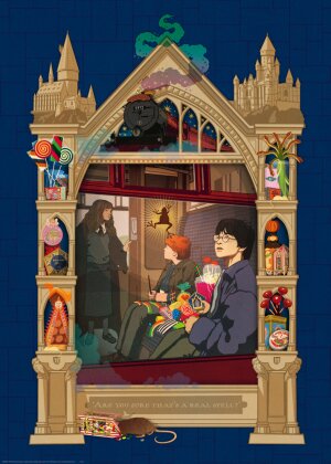 Ravensburger Puzzle 12000500 – Harry Potter auf dem Weg nach Hogwarts – 1000 Teile Puzzle für Erwachsene und Kinder ab 14 Jahren
