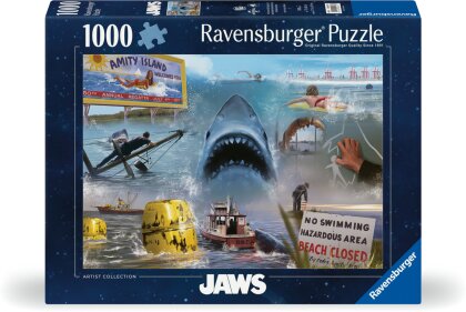 Ravensburger Puzzle 12000277 - Jaws - 1000 Teile Universal VAULT Puzzle für Erwachsene und Kinder ab 14 Jahren