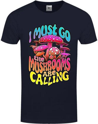 I Must Go Mushrooms Are Calling - Men's T-Shirt