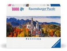Ravensburger Puzzle 12000445 - Schloss in Bayern - 1000 Teile Puzzle für Erwachsene und Kinder ab 14 Jahren, Puzzle von Schloss Neuschwanstein im Panorama-Format