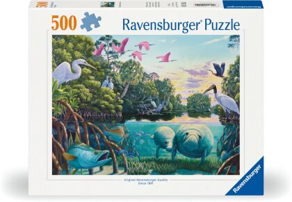 Ravensburger Puzzle 12000044 - Manatee Moments - 500 Teile Puzzle für Erwachsene und Kinder ab 12 Jahren