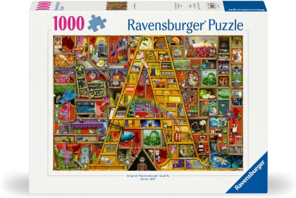 Ravensburger Puzzle 12000333 - Awsome Alphabet A - 1000 Teile Puzzle für Erwachsene und Kinder ab 14 Jahren, Motiv von Colin Thompson