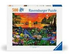 Ravensburger Puzzle 12000225 - Schildkröte im Riff - 500 Teile Puzzle für Erwachsene und Kinder ab 10 Jahren, Puzzle mit Unterwasserwelt-Motiv