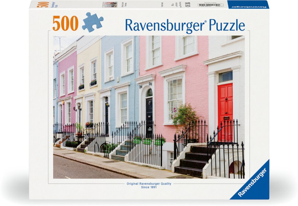 Bunte Stadthäuser in London