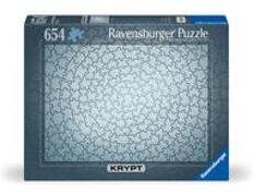 Ravensburger Puzzle 12000071- Krypt Puzzle Silber - Schweres Puzzle für Erwachsene und Kinder ab 14 Jahren, mit 654 Teilen