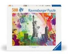 Ravensburger Puzzle 12000368 Postkarte aus New York - 500 Teile Puzzle für Erwachsene und Kinder ab 12 Jahren