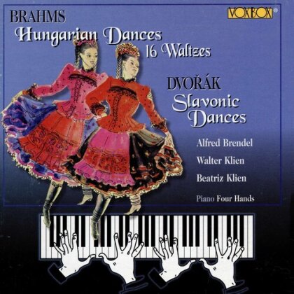 Alfred Brendel, Walter Klien, Beatriz Klien, Johannes Brahms (1833-1897) & Antonin Dvorák (1841-1904) - Hungarian Dances / Slavonic Dances - Piano Four Hands