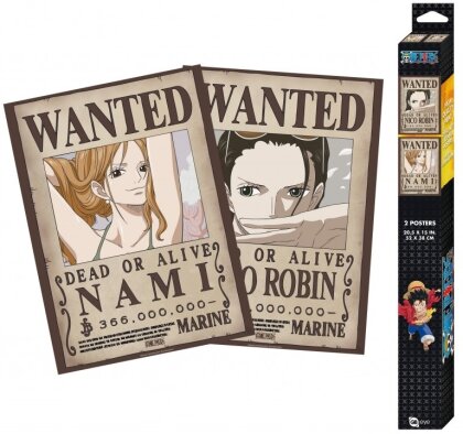 Set 2 Chibi Poster - Nami & Robin - One Piece