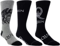 Queen - Queen Assorted Crew Socks 3 Pack (One Size)