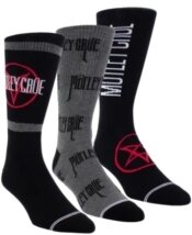 Motley Crue - Motley Crue Assorted Crew Socks 3 Pack (One Size)