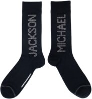 Michael Jackson - Michael Jackson Crystal Panel Crew Socks (One Size)