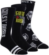 Gun N Roses - Guns N Roses Assorted Crew Socks 3 Packs (One Size)