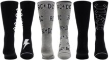 AC/DC - AC/DC Assorted 3 Pack Crew Socks (One Size)