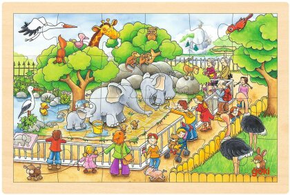 Einlegepuzzle Zoobesuch