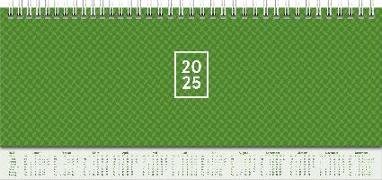 Brunnen 1077262015 Querterminbuch Modell 772 (2025)| 2 Seiten = 1 Woche| 297 × 105 mm| 112 Seiten| Karton-Einband mit verlängerter Rückwand| grün