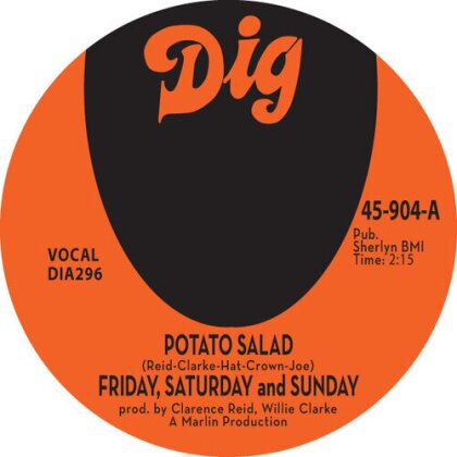 Friday Saturday & Sunday - Potato Salad (2024 Reissue, 7" Single)