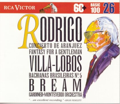 Joaquin Rodrigo (1901-1999), Heitor Villa-Lobos (1887-1959), Sir John Eliot Gardiner, Julian Bream & Monteverdi Orchestra - Concierto De Aranjuez, Bachianas Brasileiras