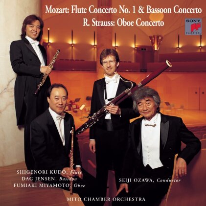 Wolfgang Amadeus Mozart (1756-1791), Richard Strauss (1864-1949), Seiji Ozawa, Shigenori Kudo, … - Flute Concerto 1 & Bassoon Concerto / Oboe Cto