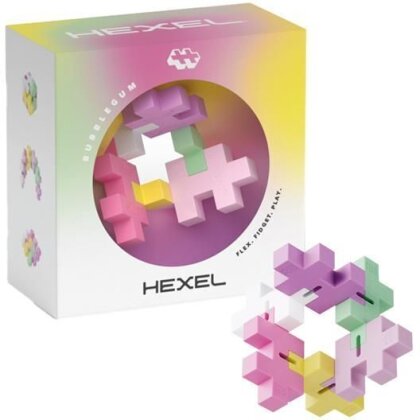 Plus-Plus Hexel Flex Bausteine - pink