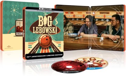 The Big Lebowski (1998) (25th Anniversary Limited Edition, Steelbook, 4K Ultra HD + Blu-ray)