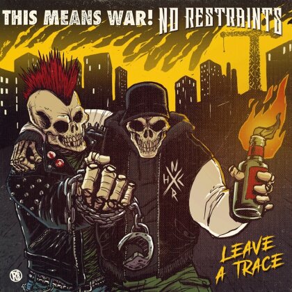This Means War & No Restraints - Leave A Trace (Split Album) (Limited Edition, Translite Orange Vinyl, LP)