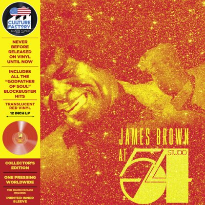 James Brown - At Studio 54 New York City (2024 Reissue, Édition Deluxe, Édition Limitée, Version Remasterisée, Red Vinyl, LP)