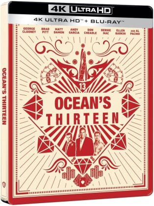 Ocean's Thirteen (2007) (Limited Edition, Steelbook, 4K Ultra HD + Blu-ray)