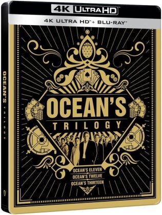 Ocean's Trilogy (Edizione Limitata, Steelbook, 3 4K Ultra HDs + 3 Blu-ray)