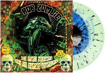 Rob Zombie - The Lunar Injection Kool Aid Eclipse Conspiracy (2024 Reissue, Nuclear Blast, Blue in Bottle Green with Black and Bone Splatter Vinyl, LP)
