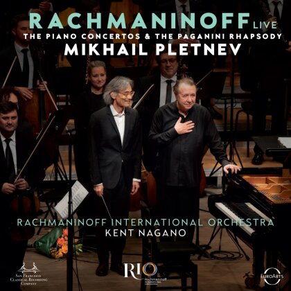 Sergej Rachmaninoff (1873-1943), Kent Nagano, Mikhail Pletnev & Rachmaninoff International Orchestra - Klavierkonzerte, Paganini-Rhapsody (live Rec.) (2 SACDs)