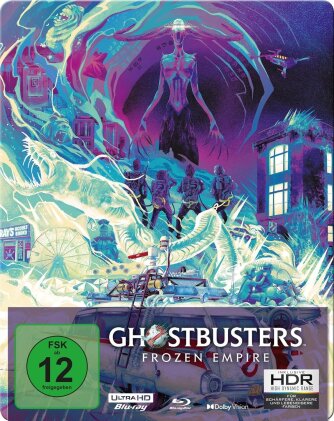 Ghostbusters: Frozen Empire (2024) (Limited Edition, Steelbook, 4K Ultra HD + Blu-ray)