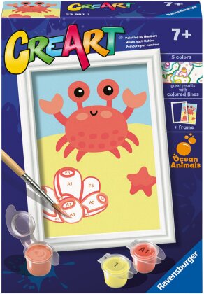 CreArt - Malen nach Zahlen / Friendly Crab