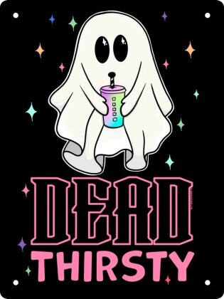 Galaxy Ghouls: Dead Thirsty - Mini Tin Sign