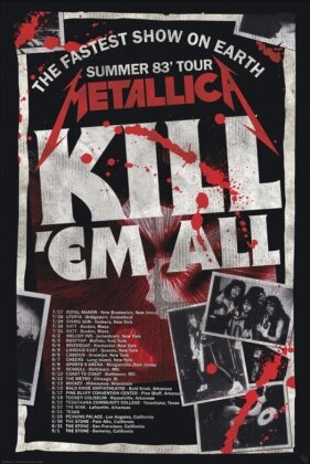 Metallica: Kill 'Em All 83 Tour - Laminated Maxi Poster