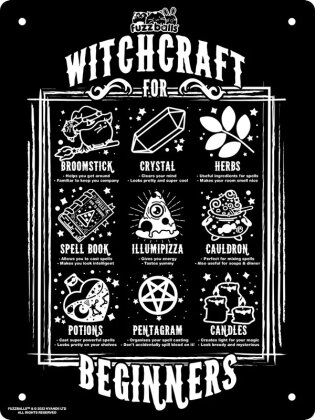 Fuzzballs: Witchcraft For Beginners - Mini Tin Sign