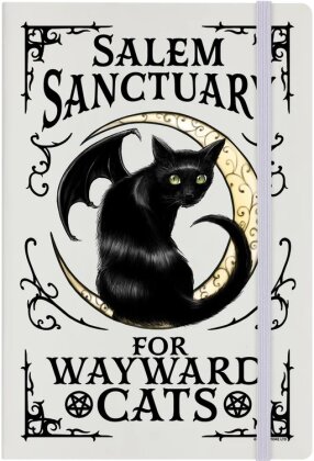 Salem Sanctuary For Wayward Cats - Cream A5 Hard Cover Notebook