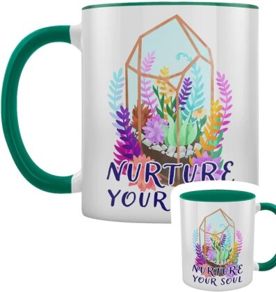 Nurture Your Soul - Green Inner 2-Tone Mug