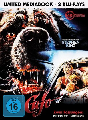 Cujo (1983) (Cover H, 40th Anniversary Edition, Director's Cut, Cinema Version, Limited Edition, Mediabook, 2 Blu-rays)