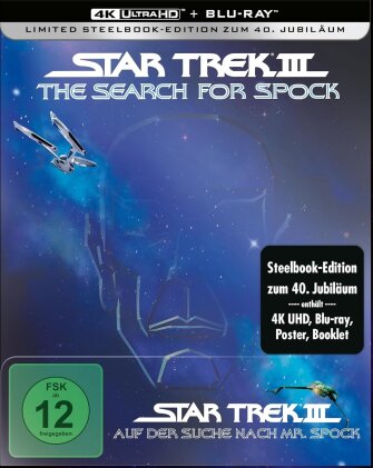 Star Trek 3 - Auf der Suche nach Mr. Spock (1984) (40th Anniversary Limited Edition, Steelbook, 4K Ultra HD + Blu-ray)