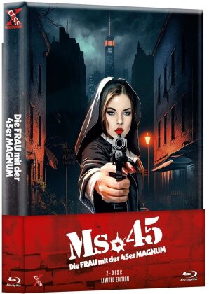 Ms .45 - Die Frau mit der 45er Magnum (1981) (Wattiert, Edizione Limitata, Mediabook, Uncut, Blu-ray + DVD)