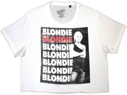 Blondie Ladies Crop Top - Stacked Logo
