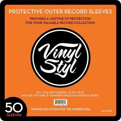 Vinyl Styl - 50 Pack Protective Outer Album Record Sleeves