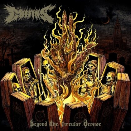 Coffins - Beyond the Circular Demise (2024 Reissue, Relapse, Black with Mustard, Orange Vinyl, LP)