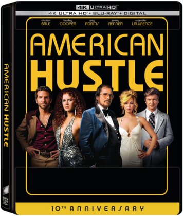 American Hustle (2013) (10th Anniversary Edition, Limited Edition, Steelbook, 4K Ultra HD + Blu-ray)