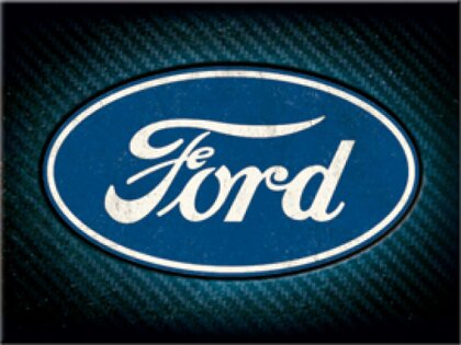 Ford - Logo Blue Shine Magnet