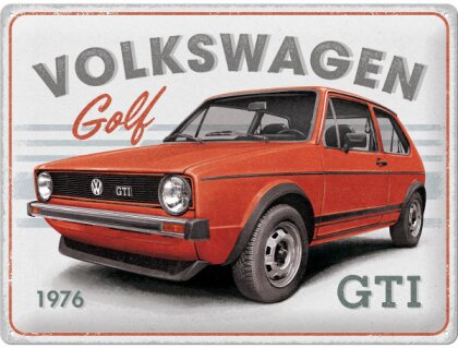 VW Golf - GTI 1976 Blechschild