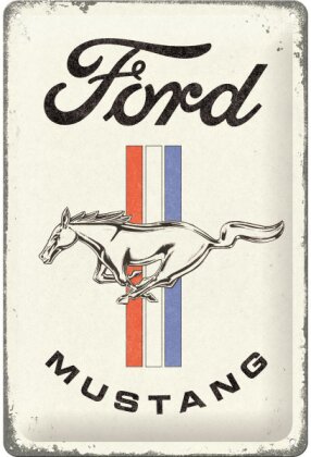 Ford Mustang - Horse & Stripes Blechschild