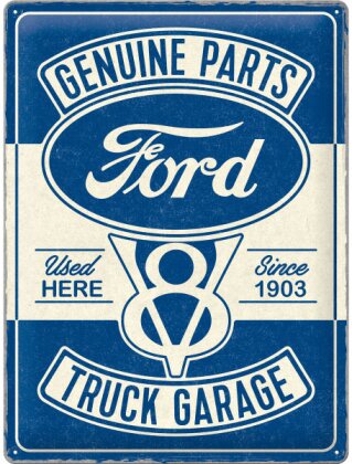 Ford - V8 Truck Garage Blechschild