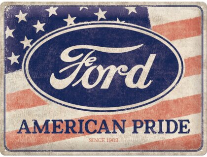 Ford - American Pride US Flag Blechschild