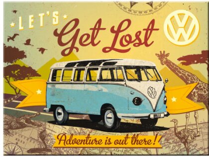 VW Bulli - Let's Get Lost Magnet